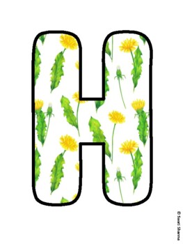 HELLO SPRING! Spring Bulletin Board Letters