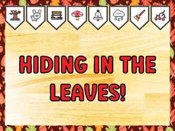 HIDING IN THE LEAVES! Fall Bulletin Board Kit & Door Décor