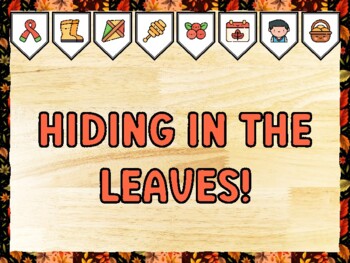 HIDING IN THE LEAVES! Fall Bulletin Board Kit & Door Décor