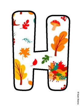 HIDING IN THE LEAVES! Fall Leaves Bulletin Board Letters