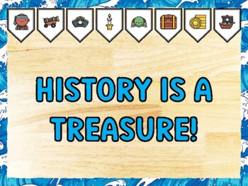 HISTORY IS A TREASURE! Pirate Bulletin Board Kit & Door Décor