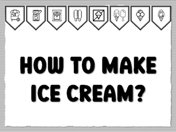 HOW TO MAKE ICE CREAM? Icecream Bulletin Board Kit