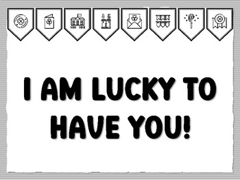 I AM LUCKY TO HAVE YOU! St. Patrick's Day Bulletin Board Kit, Ready to print