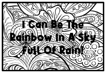 I CAN BE THE RAINBOW IN A SKY FULL OF RAIN! Spring Activity, Spring Coloring