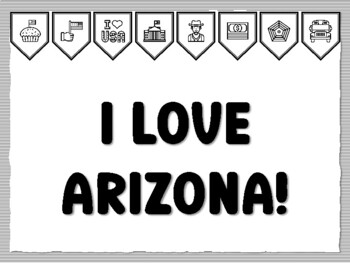 I LOVE ARIZONA! U.S.A. States Bulletin Board Kit