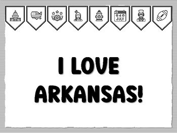 I LOVE ARKANSAS! U.S.A. States Bulletin Board Kit