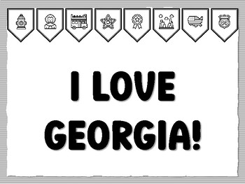 I LOVE GEORGIA! U.S.A. States Bulletin Board Kit