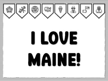I LOVE MAINE! U.S.A. States Bulletin Board Kit