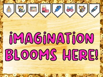 IMAGINATION BLOOMS HERE! Creativity, Art Bulletin Board Kit