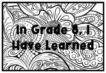 IN GRADE 8, I HAVE LEARNED Spring Activity, Spring Coloring Pages