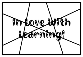 IN LOVE WITH LEARNING!, Valentine’s Day Activity, Coloring Pages