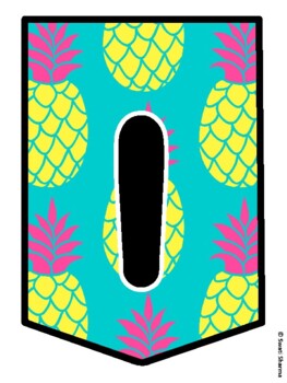 INDIA IS SWEET! Summer, Tropical, Pineapple Bulletin Board Letters