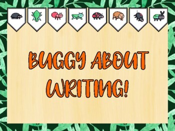 Insects & Bugs Bulletin Board Kit & Door Décor, BUGGY ABOUT WRITING!