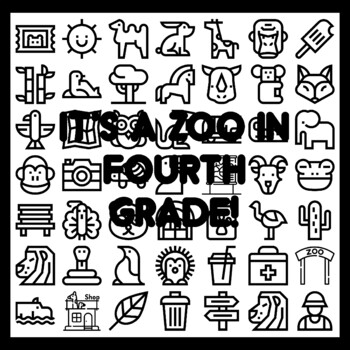 IT'S A ZOO IN FOURTH GRADE! Zoo Bulletin Board Activity 3x3 feet Zoo Classroo