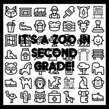 IT'S A ZOO IN SECOND GRADE! Zoo Bulletin Board Activity 3x3 feet Zoo Classroo