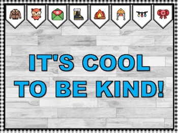 IT'S COOL TO BE KIND! Winter Bulletin Board Kit