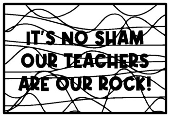 IT'S NO SHAM OUR TEACHERS ARE OUR ROCK! St. Patrick’s Day Activity