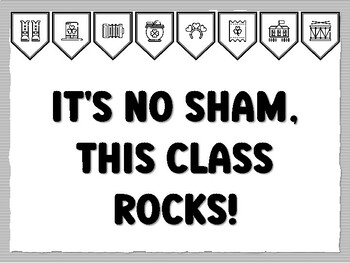 IT'S NO SHAM, THIS CLASS ROCKS! St. Patrick's Day Bulletin Board Kit, Ready to
