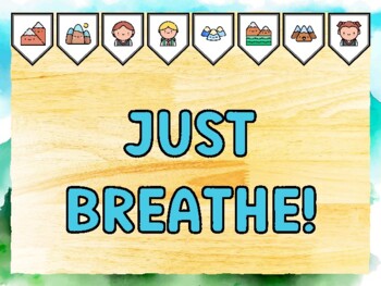 JUST BREATHE! Mountain Bulletin Board Kit