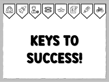 KEYS TO SUCCESS! Instant Bulletin Board Kit