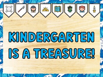KINDERGARTEN IS A TREASURE! Pirate Bulletin Board Kit & Door Décor