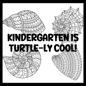 KINDERGARTEN IS TURTLE-LY COOL! 3 by 3 Feet Beach Bulletin Boards