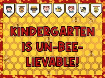 KINDERGARTEN IS UN-BEE-LIEVABLE! Bee Bulletin Board Kit & Door Décor,