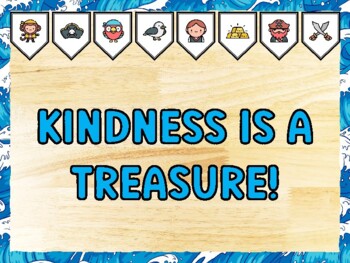 KINDNESS IS A TREASURE! Pirate Bulletin Board Kit & Door Décor