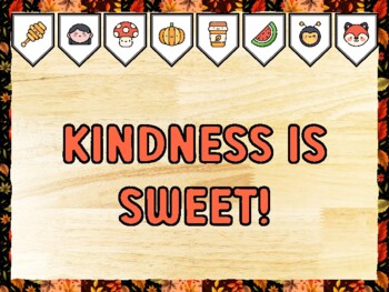 KINDNESS IS SWEET! Fall Bulletin Board Kit & Door Décor, Fall Classroom Décor