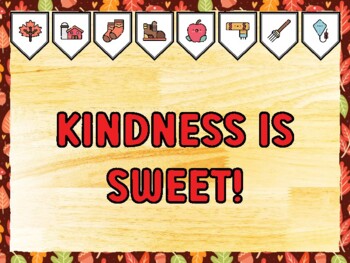 KINDNESS IS SWEET! Fall Bulletin Board Kit & Door Décor, Fall Classroom Décor