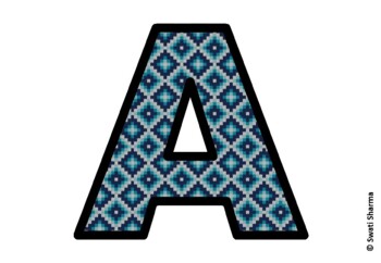 Knitted Ugly Sweater, Winter Bulletin Board Letters, Alphabet Poster