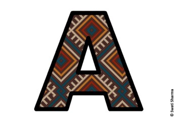Knitted Ugly Sweater, Winter Bulletin Board Letters, Alphabet Poster