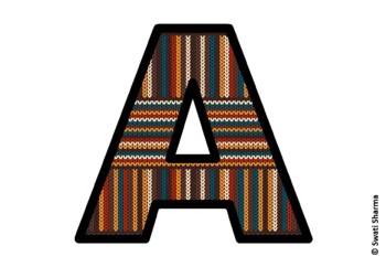Knitted Ugly Sweater, Winter Bulletin Board Letters, Alphabet Posters