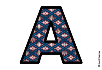 Knitted Ugly Sweater, Winter Bulletin Board Letters, Alphabet Posters