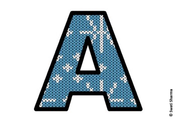 Knitted Ugly Sweater, Winter Bulletin Board Letters, Alphabet Posters