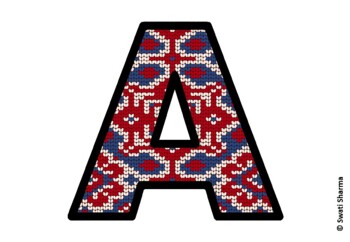 Knitted Ugly Sweater, Winter Bulletin Board Letters, Alphabet Posters