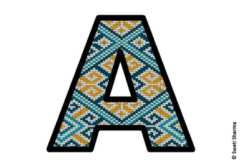 Knitted Ugly Sweater, Winter Bulletin Board Letters, Alphabet Posters