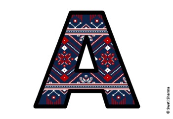Knitted Ugly Sweater, Winter Bulletin Board Letters, Alphabet Posters