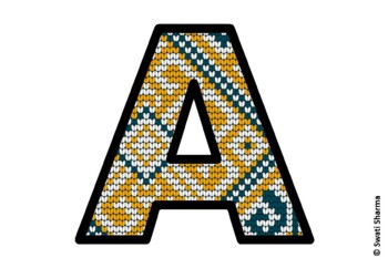 Knitted Ugly Sweater, Winter Bulletin Board Letters, Alphabet Posters