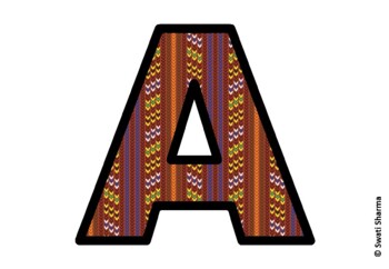Knitted Ugly Sweater, Winter Bulletin Board Letters, Alphabet Posters