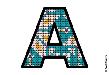 Knitted Ugly Sweater, Winter Bulletin Board Letters, Alphabet Posters