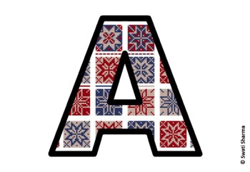 Knitted Ugly Sweater, Winter Bulletin Board Letters, Alphabet Posters