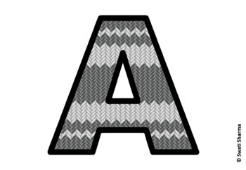 Knitted Ugly Sweater, Winter Bulletin Board Letters, Alphabet Posters