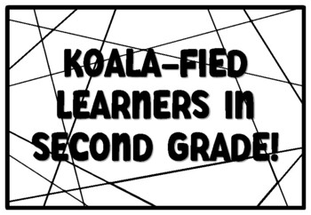 KOALA-FIED LEARNERS IN SECOND GRADE! Koala Coloring Pages, Koala Bear Bulleti