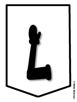 LEARNING IS A GIFT! Christmas Bulletin Board Letters