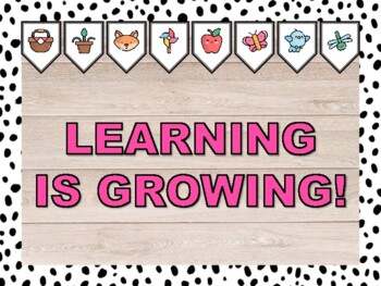 LEARNING IS GROWING! Spring Bulletin Board & Door Décor Kit