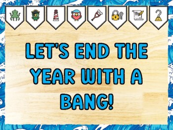 LET'S END THE YEAR WITH A BANG! Pirate Bulletin Board Kit & Door Décor