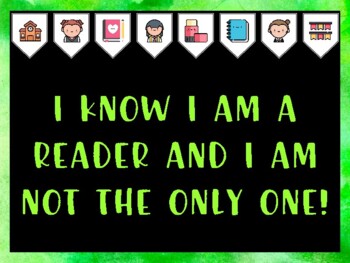 Library Bulletin Board Kit & Door Décor, I KNOW I AM A READER AND I AM NOT...