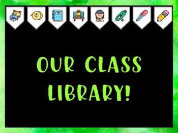 Library Bulletin Board Kit & Door Décor, OUR CLASS LIBRARY!