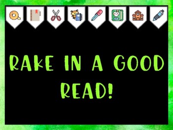 Library Bulletin Board Kit & Door Décor, RAKE IN A GOOD READ!
